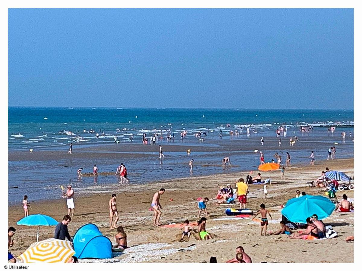 Cabourg, Appartement Plain Pied Avec Terrasse Acces Direct A La Plage Εξωτερικό φωτογραφία
