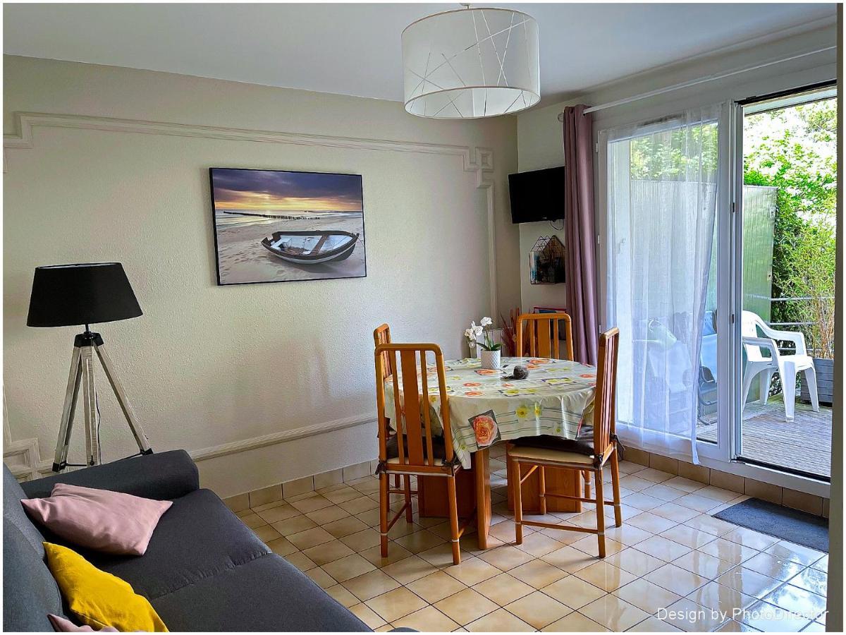 Cabourg, Appartement Plain Pied Avec Terrasse Acces Direct A La Plage Εξωτερικό φωτογραφία